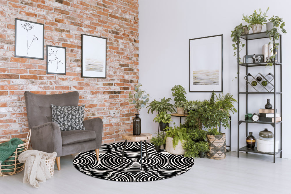 דגם ארמני PVC שטיח עגול