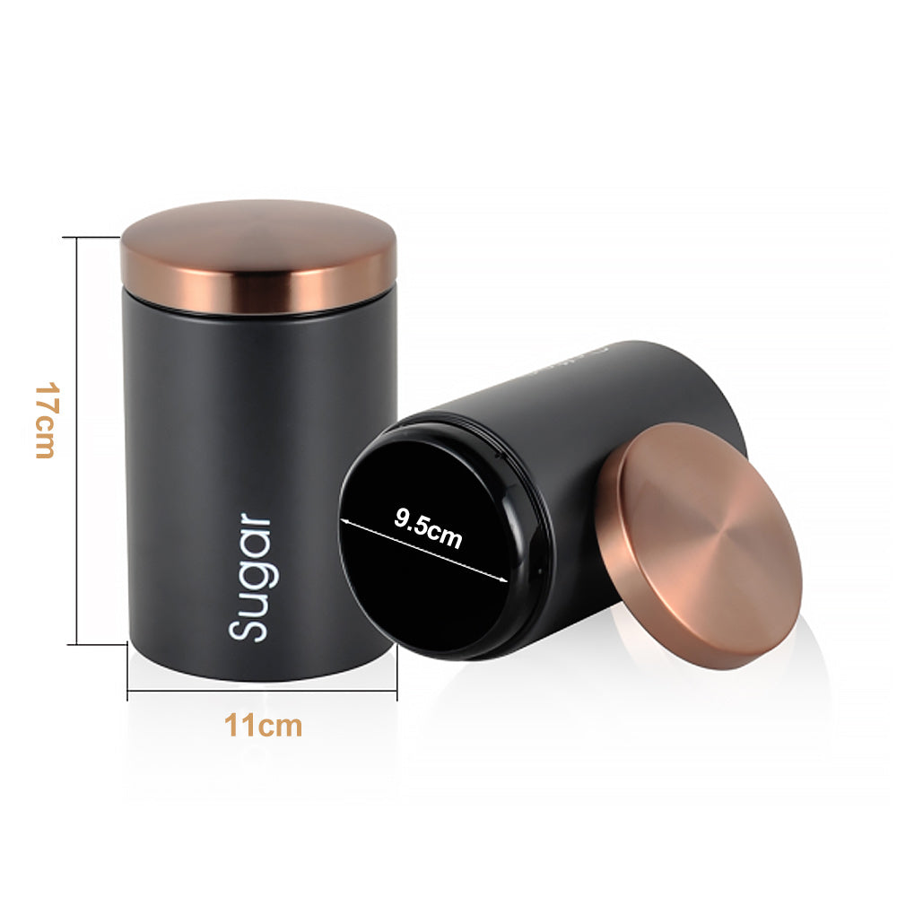 סט פח לשירותים שחור  + מברשת לאסלה + סט תה קפה סוכר