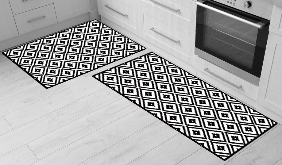 דגם מעויינים וכוכבים  PVC שטיח