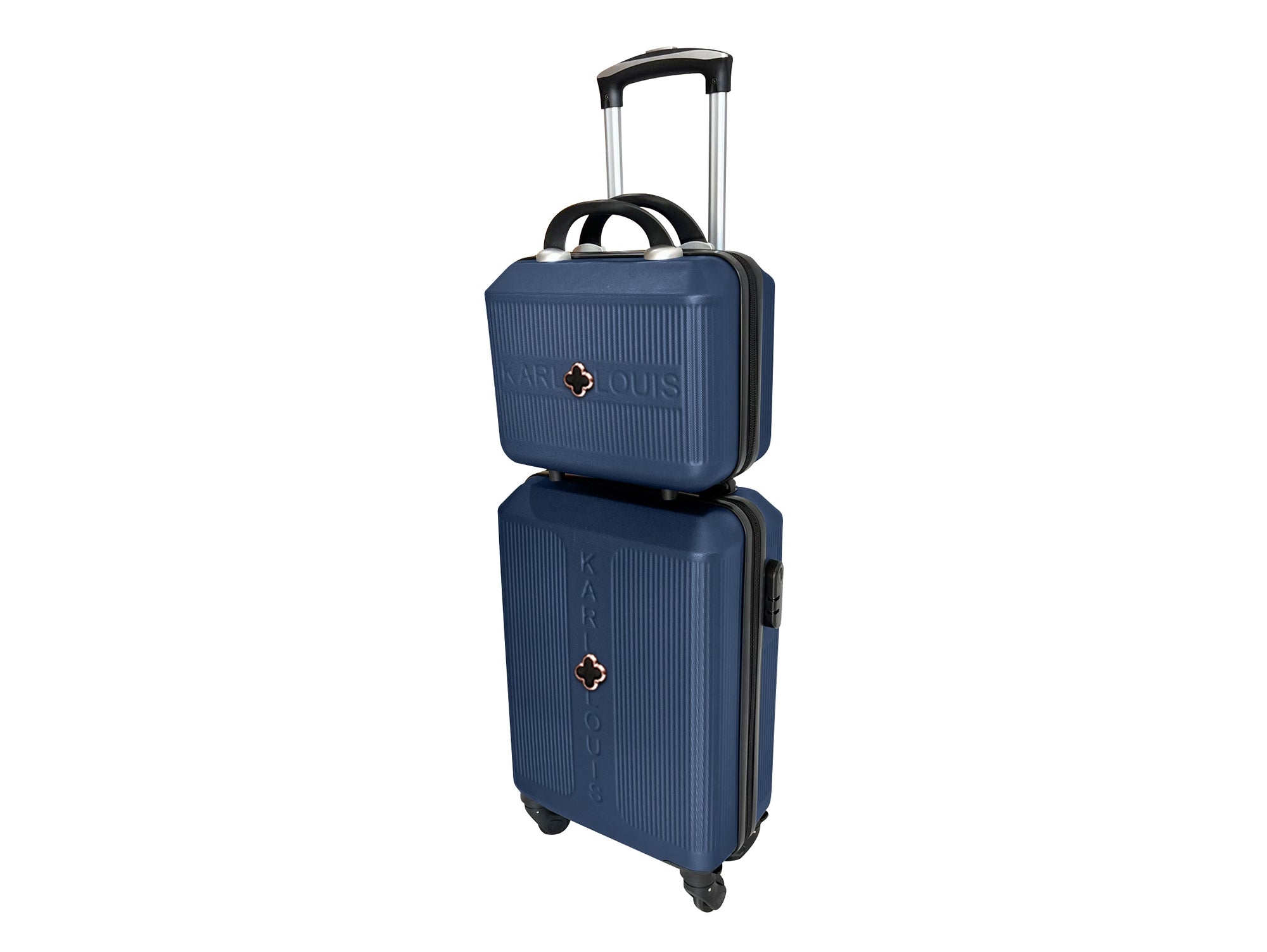 סט טרולי ותיק נשיאה KARL LOUIS כחול רולקס