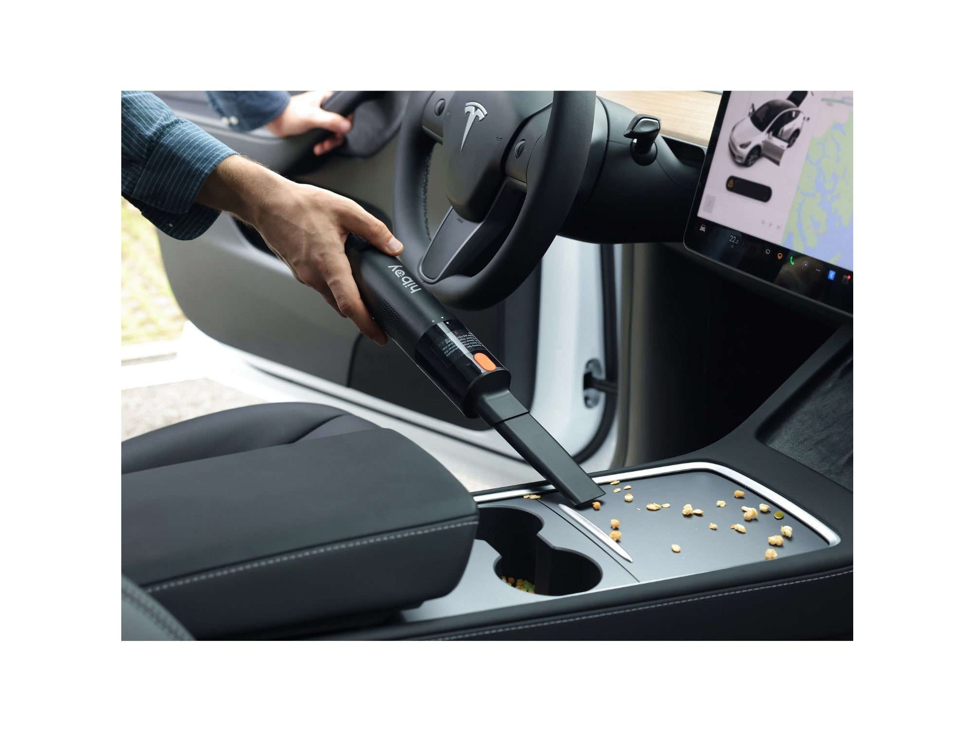 שואב אבק לרכב+ מנפח אוויר אלחוטי