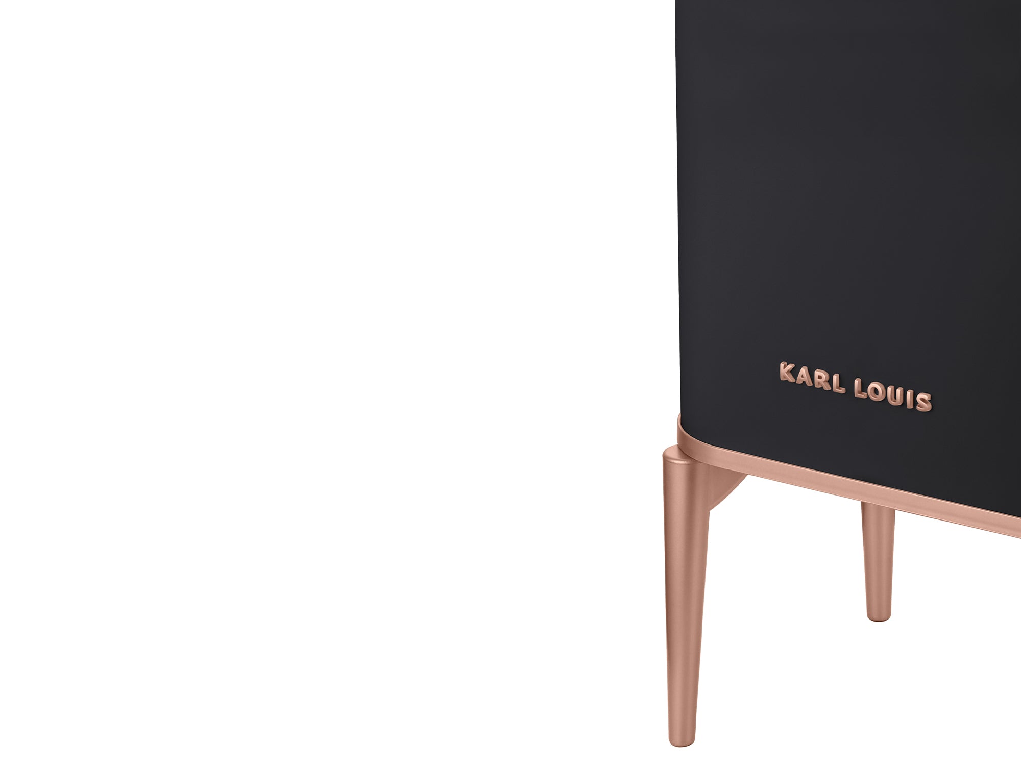 פח אשפה אוטומטי 55 ליטר שחור רוז גולד