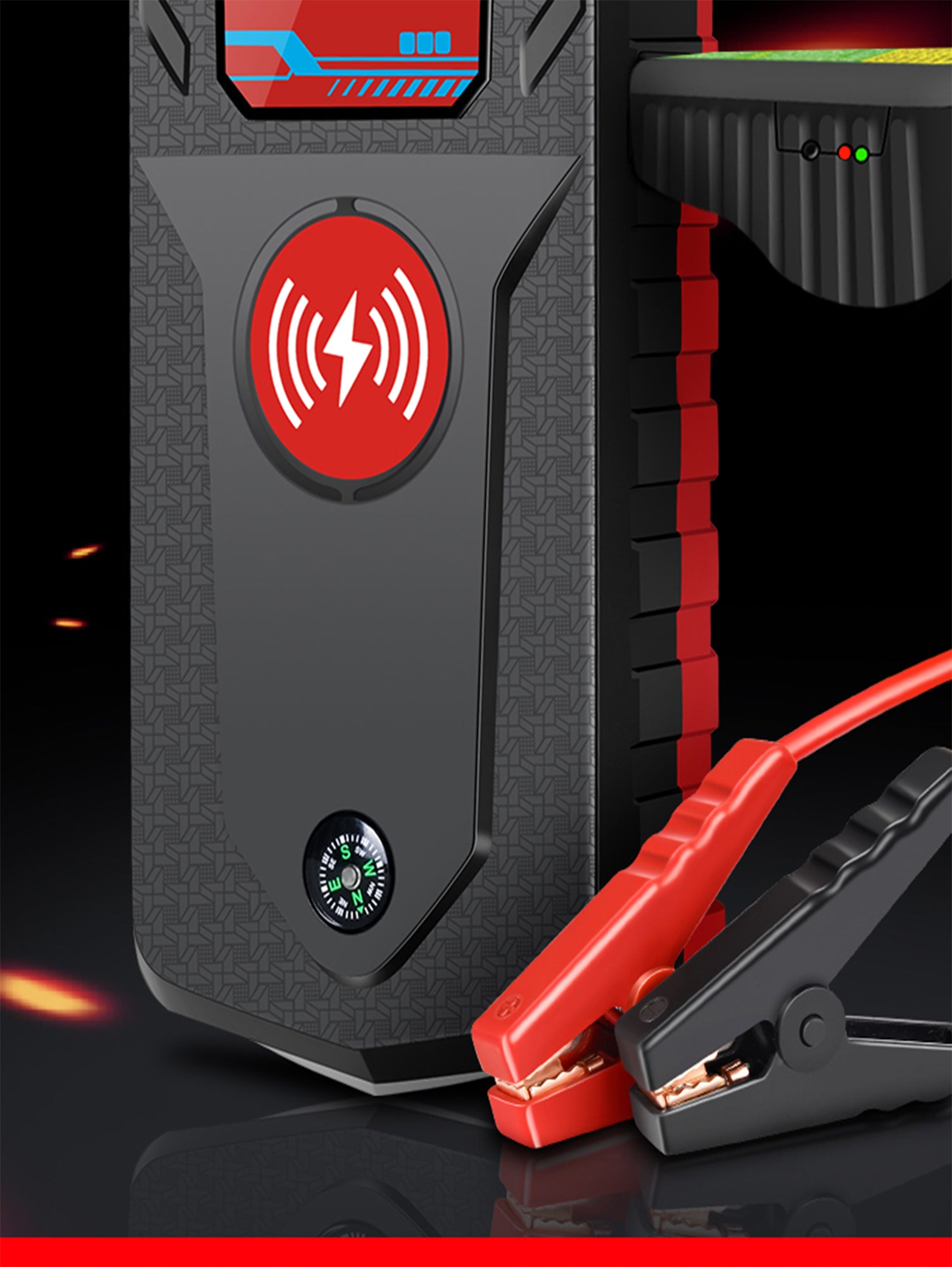 בוסטר התנעה+סוללת חירום רב שימושית 229,800mAh