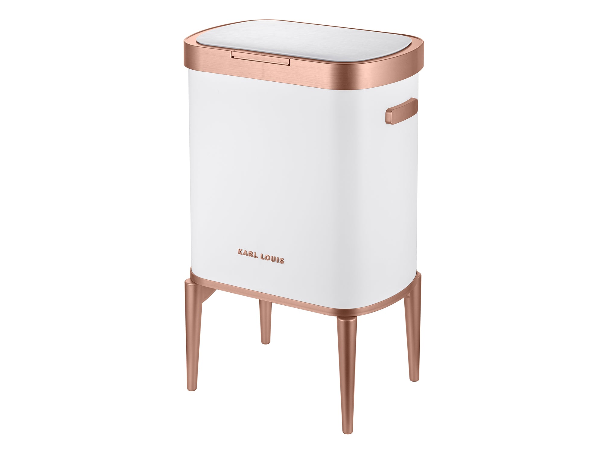 פח אשפה אוטומטי 33 ליטר לבן רוז גולד