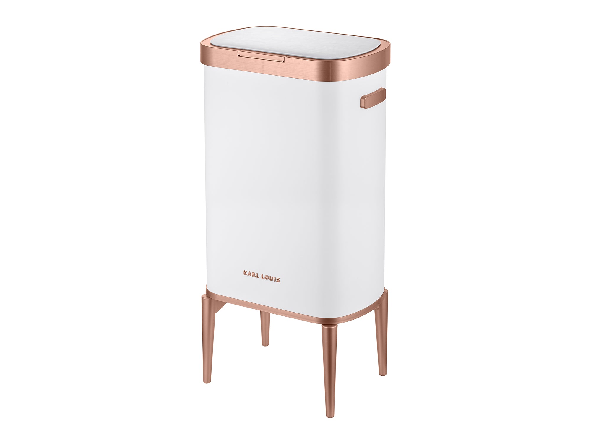 פח אשפה אוטומטי 55 ליטר לבן רוז גולד