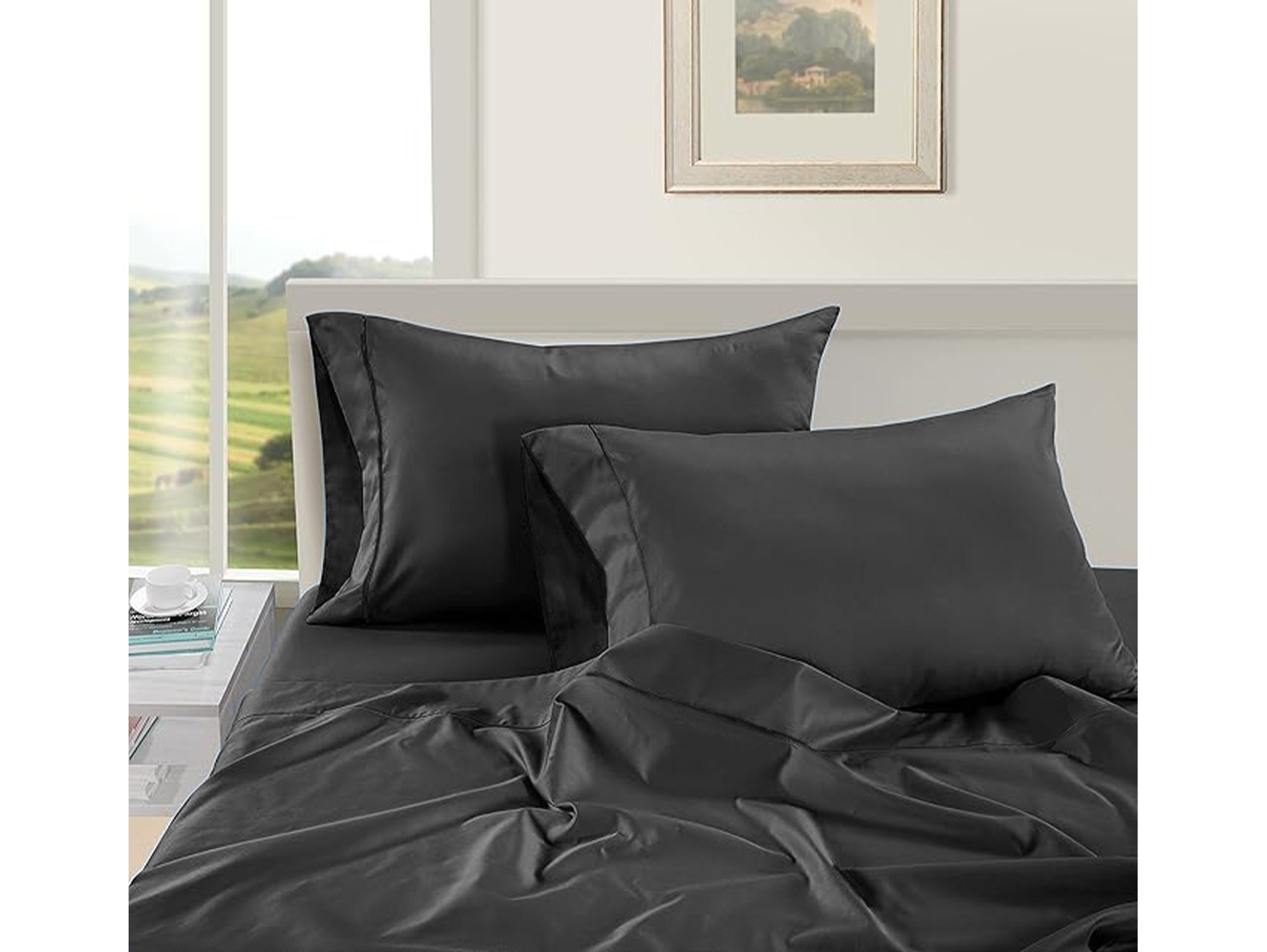 100% כותנה אורגנית אפור גרפיט