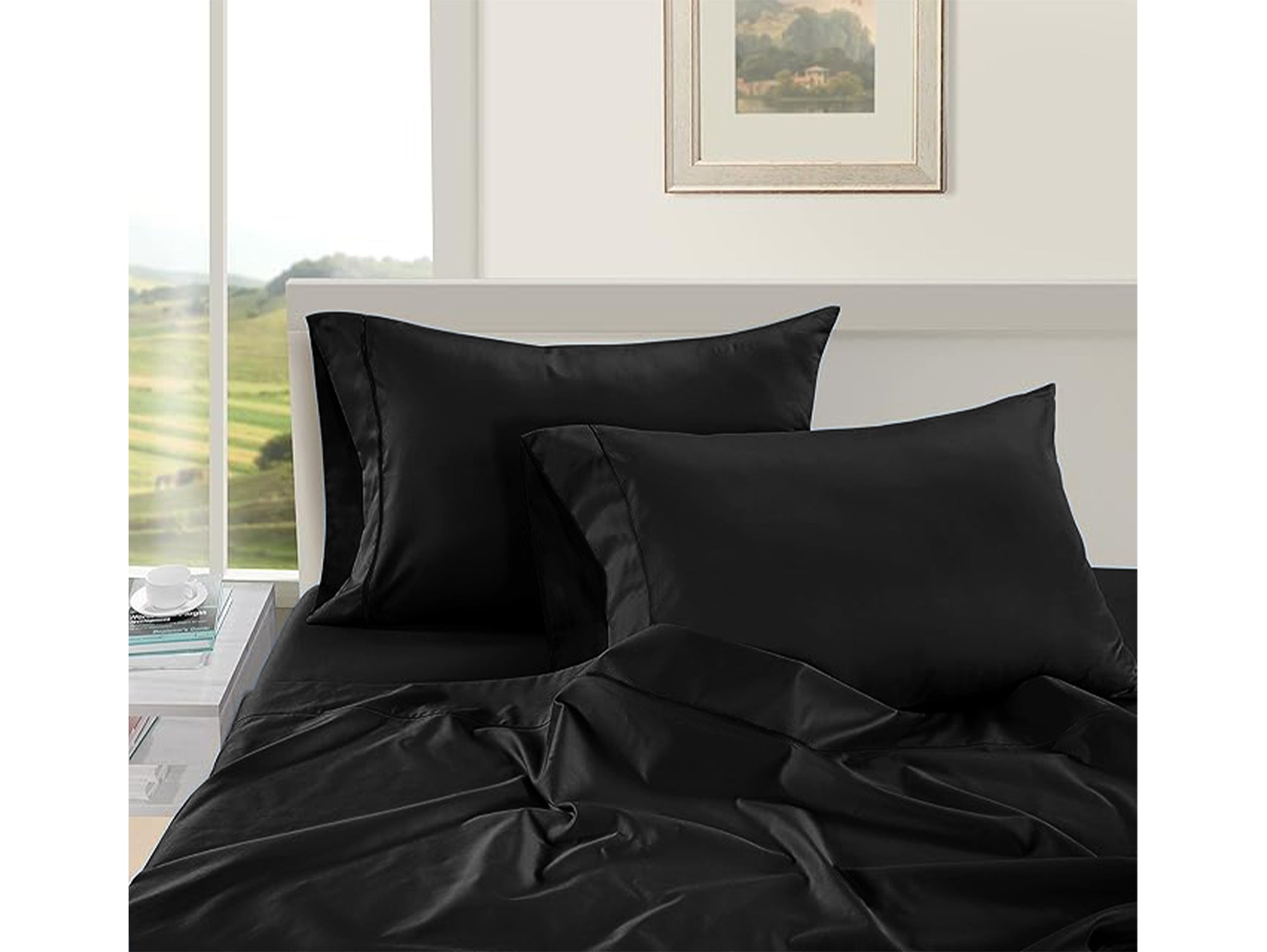 100% כותנה אורגנית שחור לילה