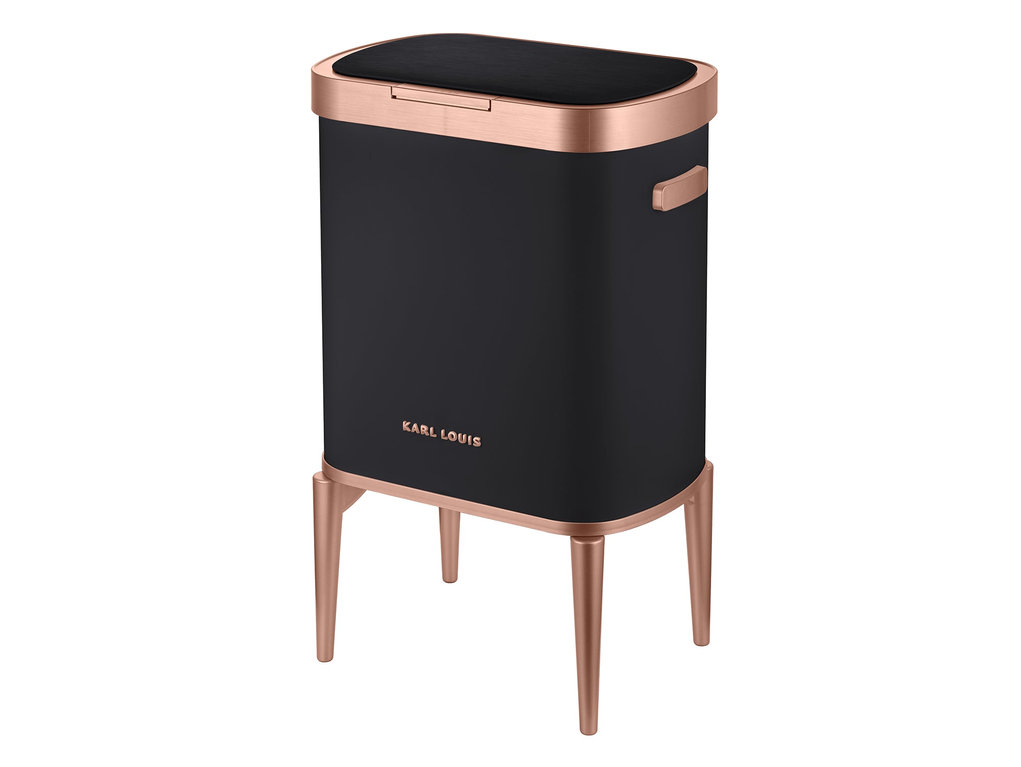 פח אשפה אוטומטי 33 ליטר שחור רוז גולד