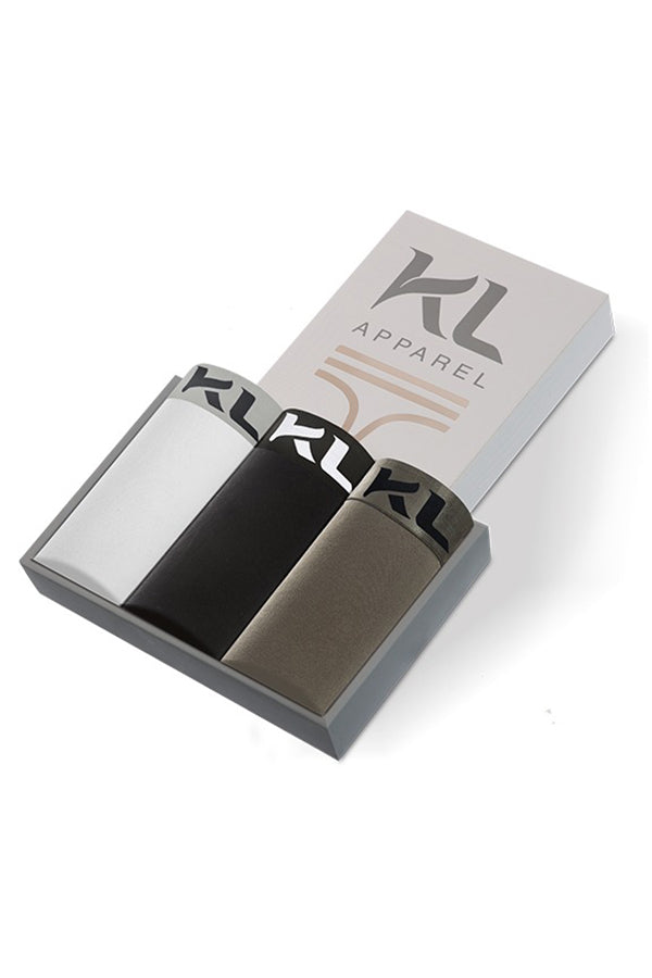 מארז תחתוני נשים - 3 יחידות בגזרת ביקיני - לבן, שחור ואפור