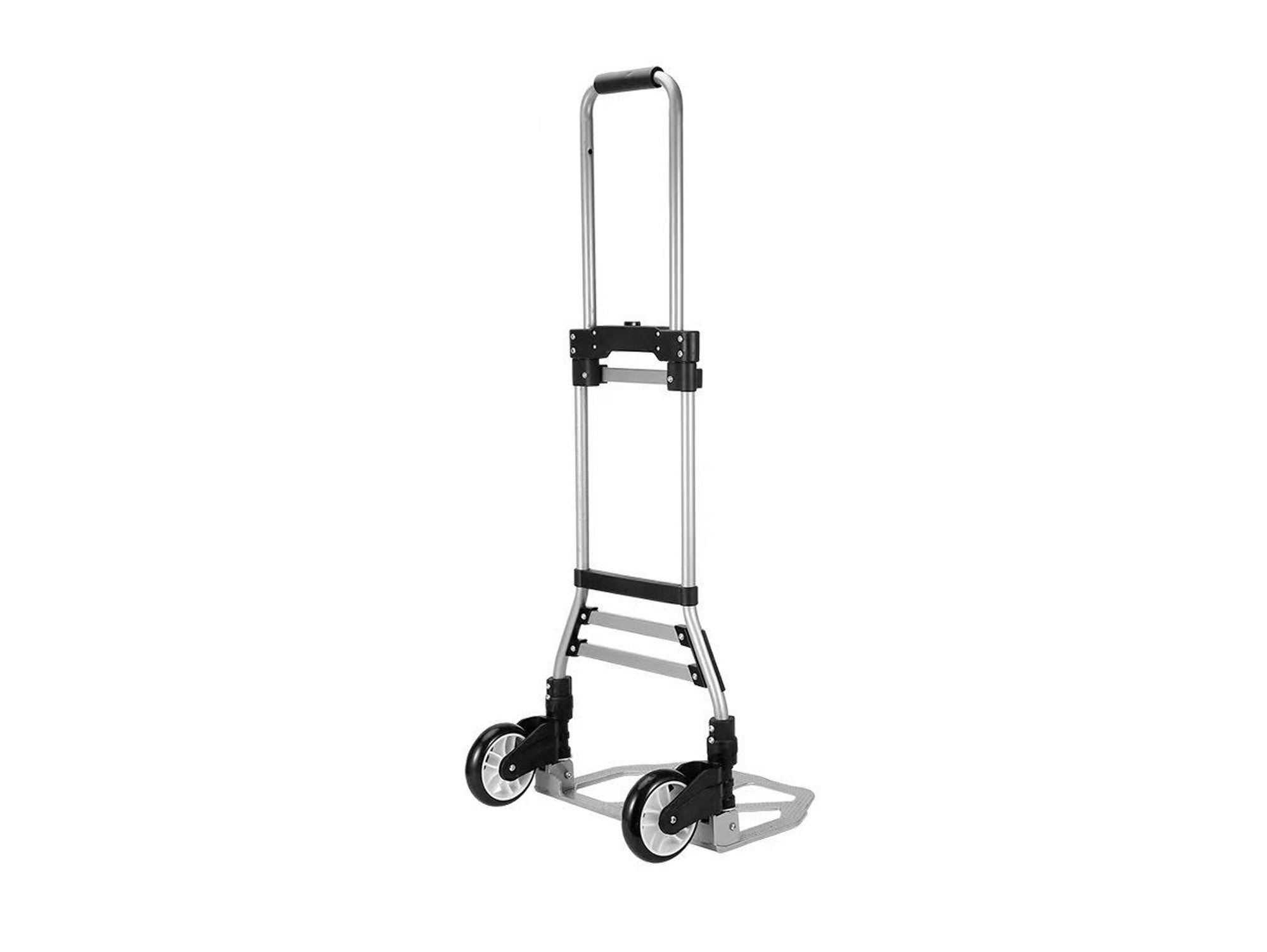 עגלת משא מתקפלת עם ידית טלסקופית וגלגלי PVC – נשיאה עד 100 ק"ג