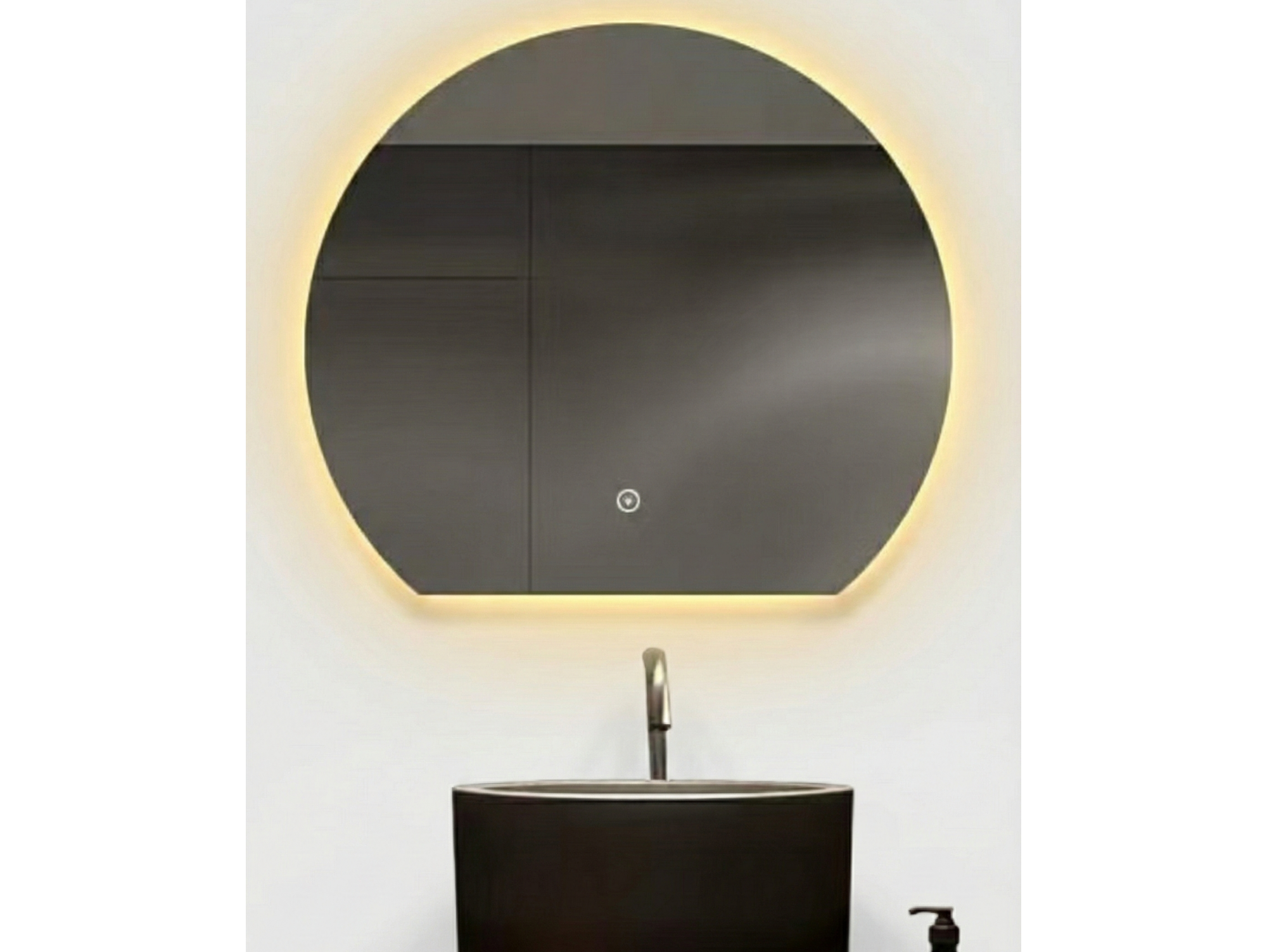 מראת לד חצי ירח  דגם " LUNA "