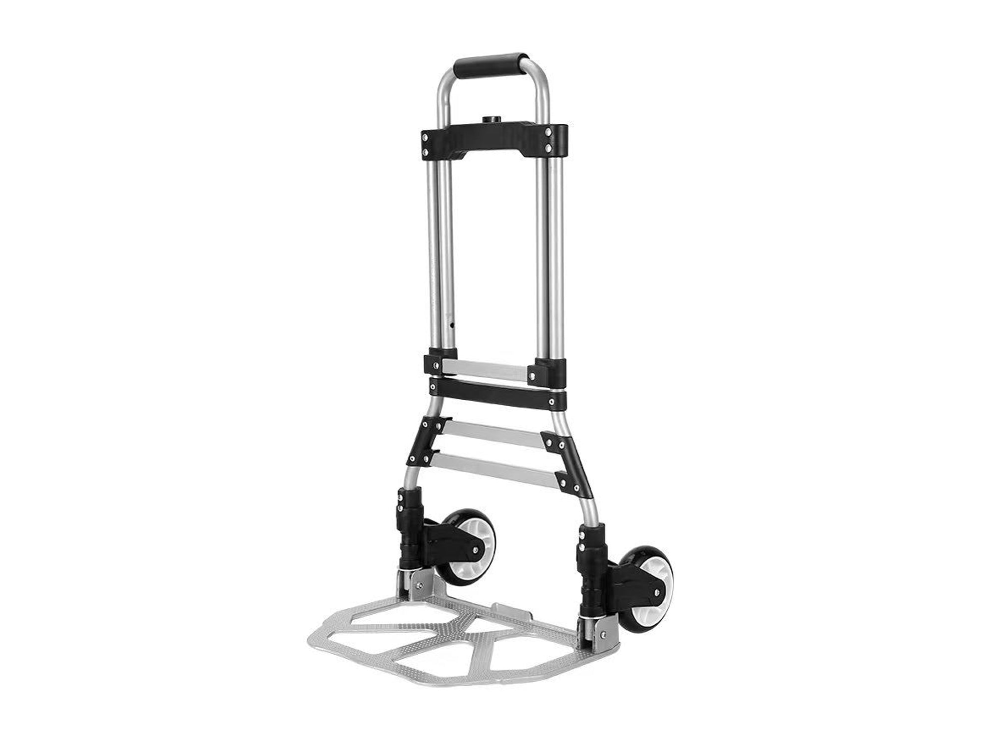 עגלת משא מתקפלת עם ידית טלסקופית וגלגלי PVC – נשיאה עד 100 ק"ג