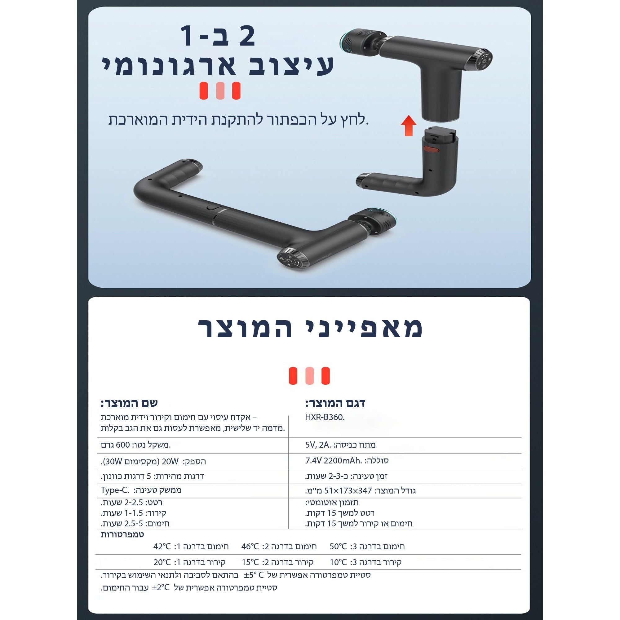 אקדח עיסוי מקצועי