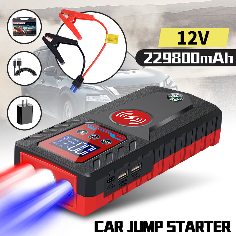 בוסטר התנעה+סוללת חירום רב שימושית 229,800mAh