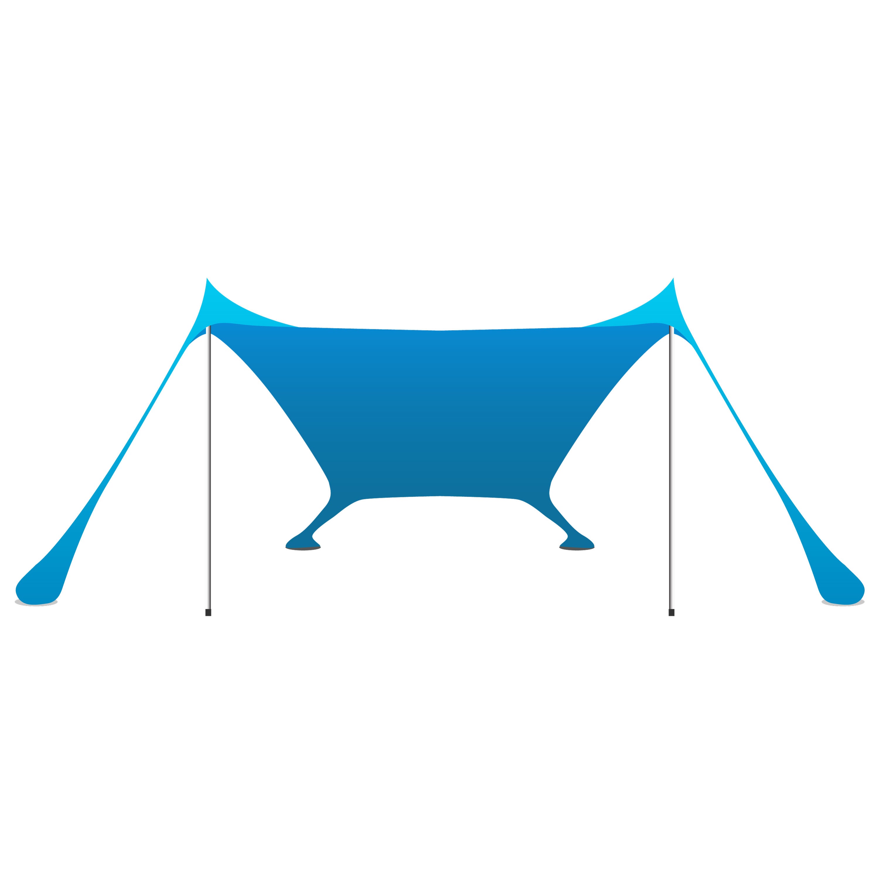 צילייה לים 2.1X2.1 - צבע טורקיז