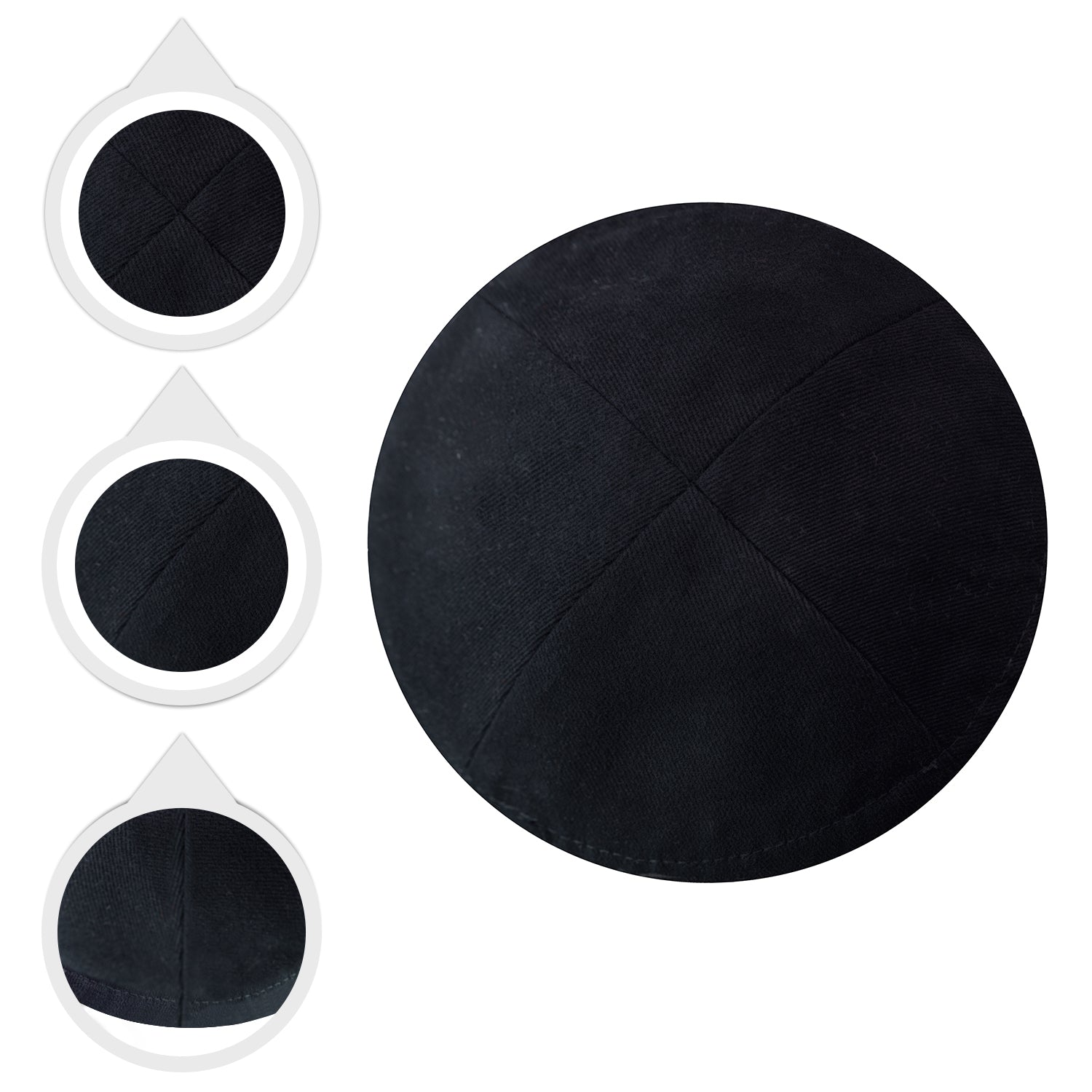 כיפה שלא נופלת - שחור