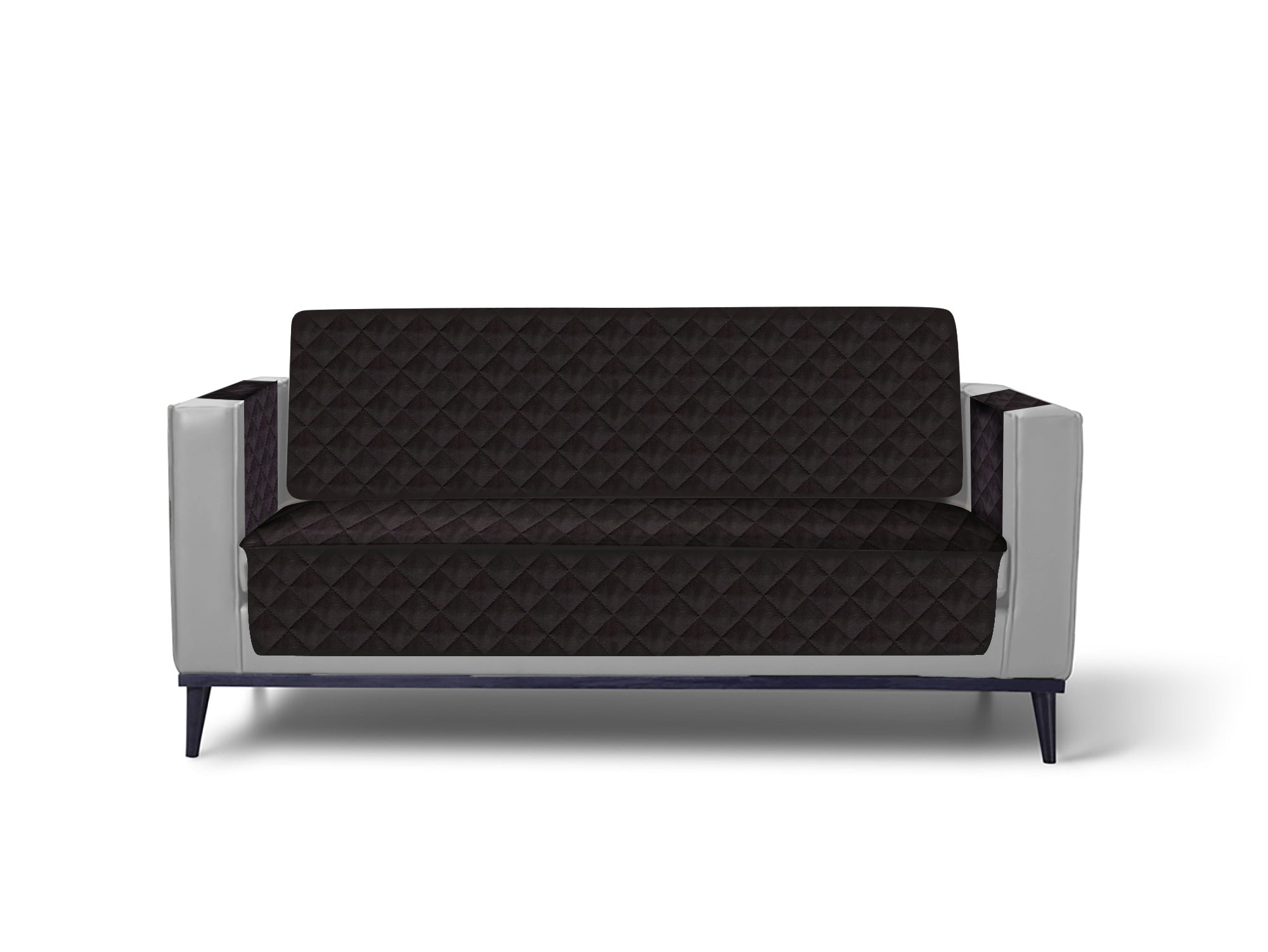 כיסוי אוניברסלי לספה דו מושבית-שחור