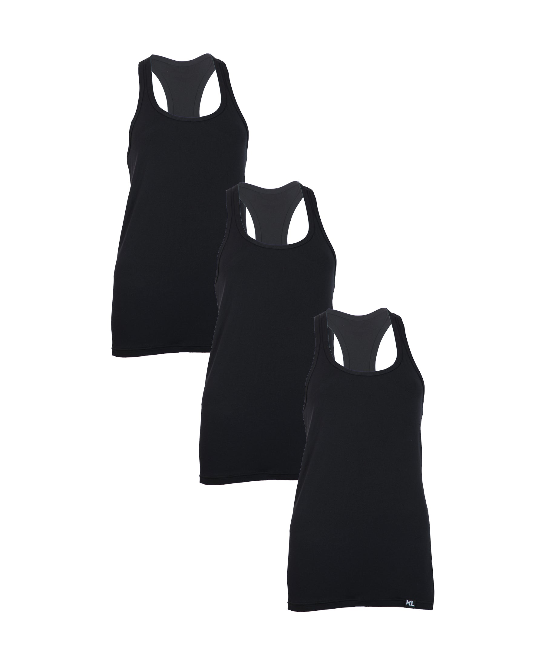 מארז 3 גופיות ספורט איכותיות לאישה צבע שחור