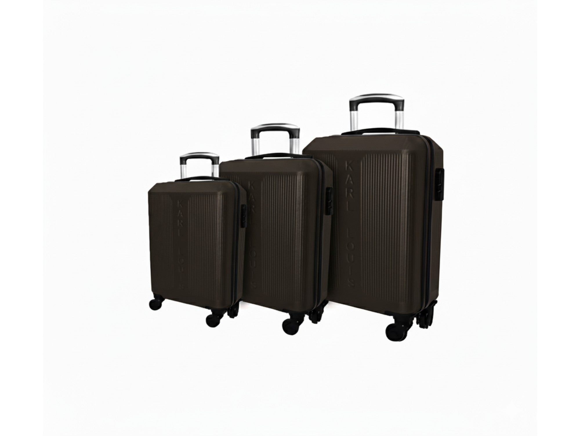 סט 3 מזוודות KARL LOUIS בצבע חום