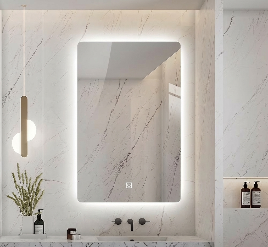 מראת לד קיר מלבנית דגם "VELO"