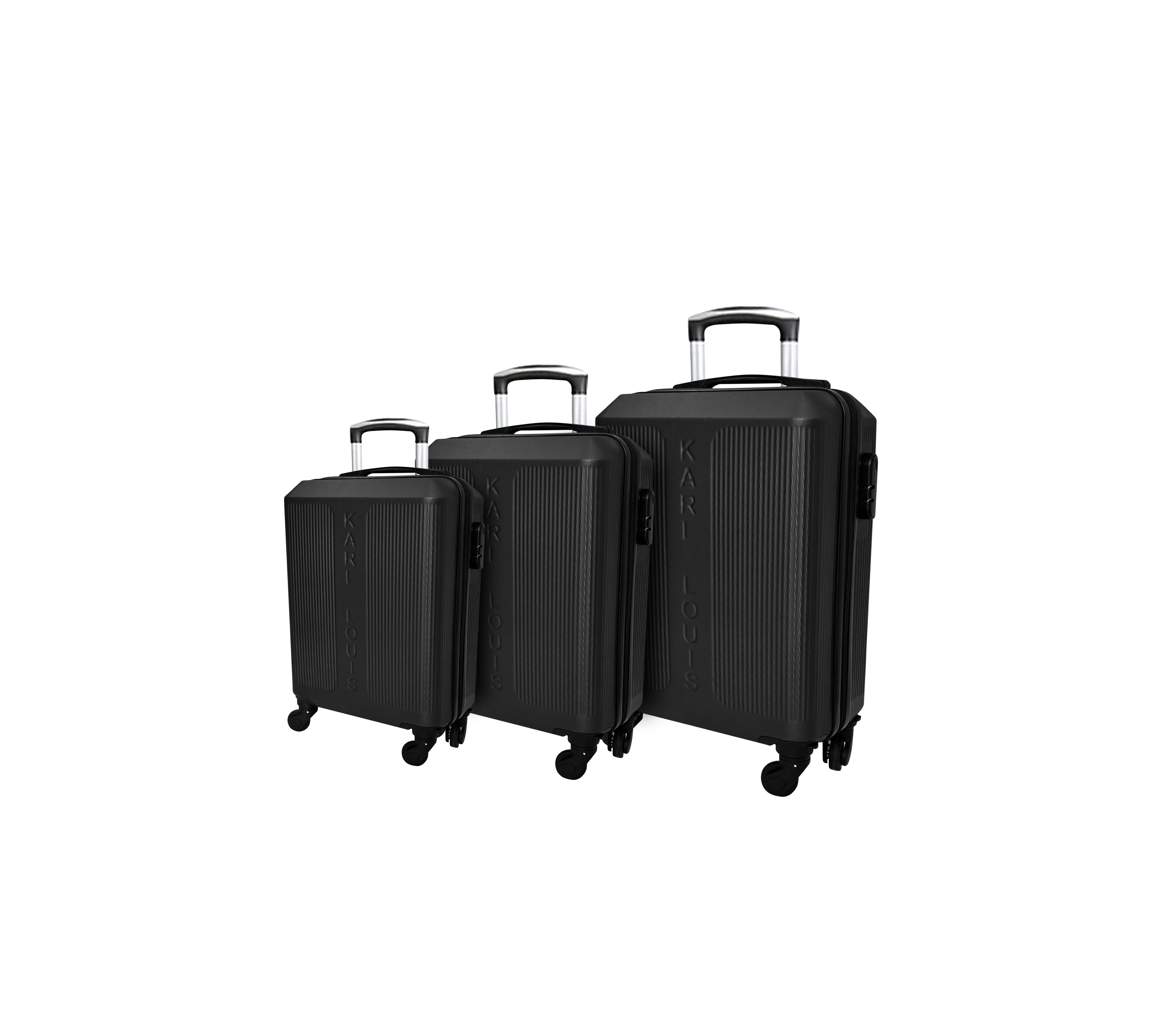 סט 3 מזוודות KARL LOUIS שחור