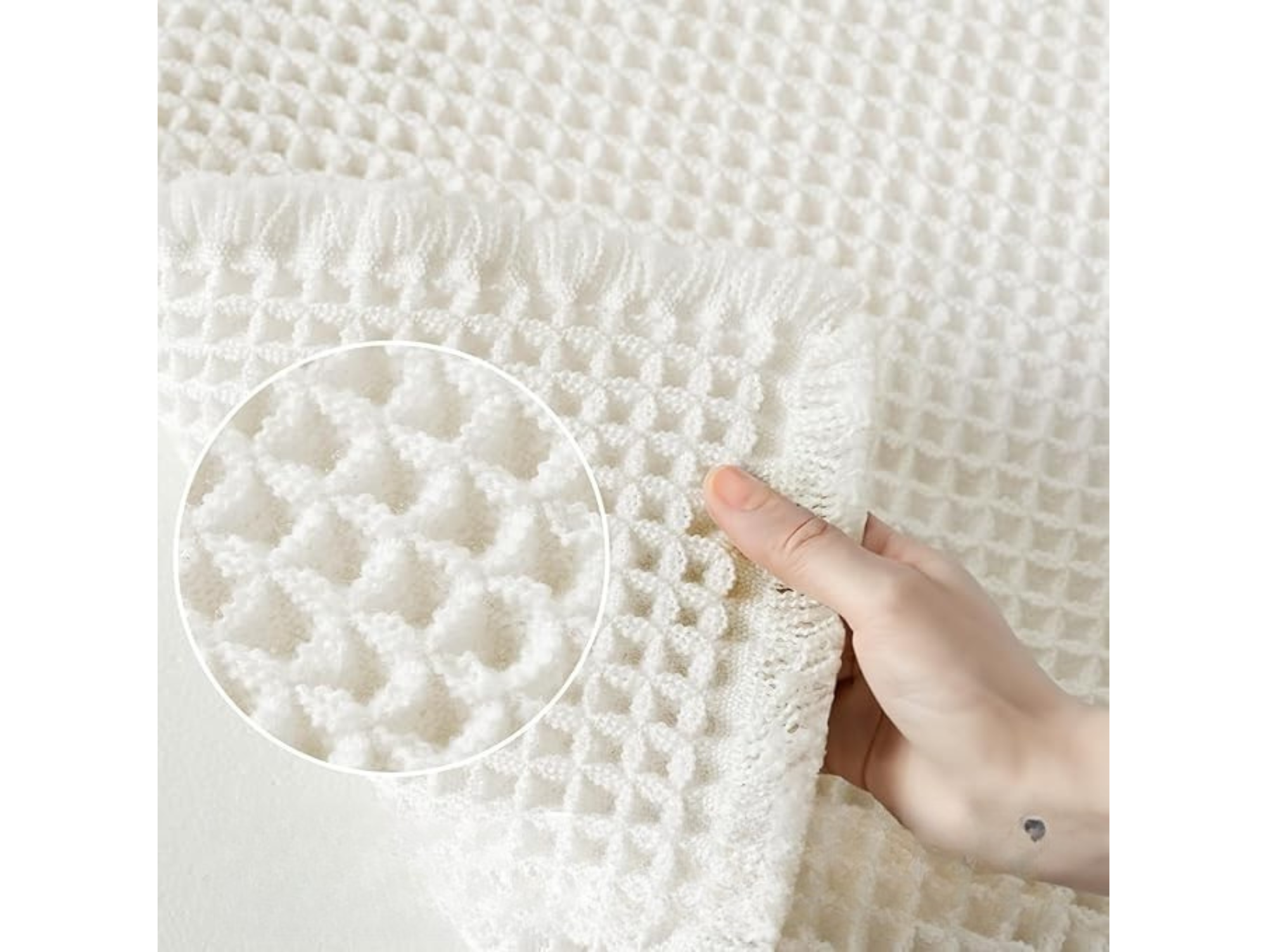 דגם וופל לבן