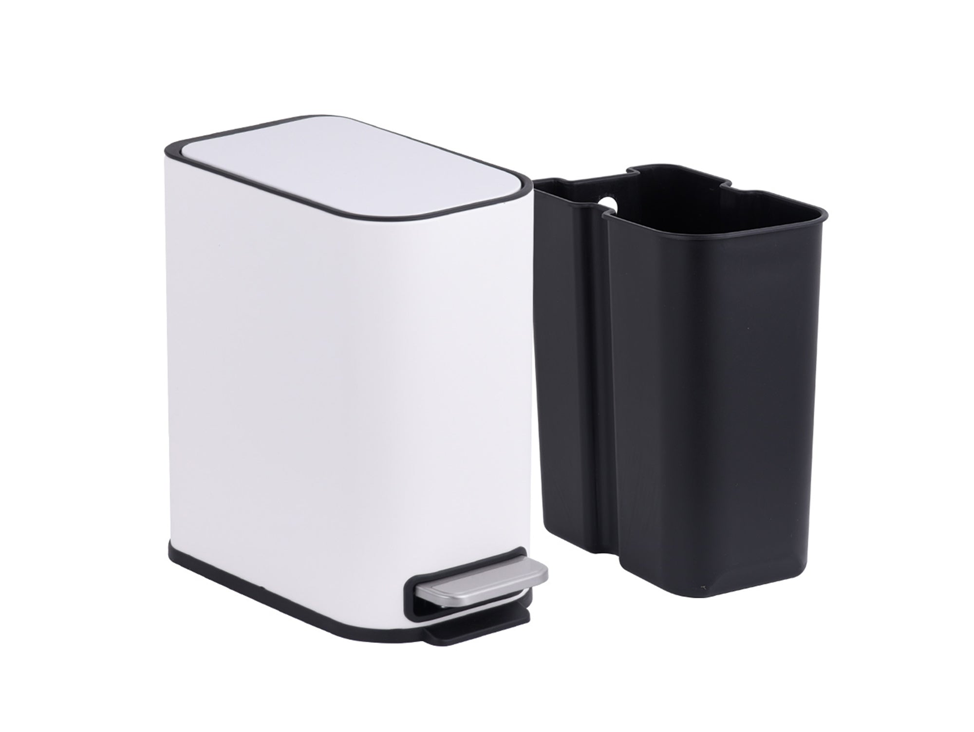 פח אשפה לשירותים 5 ליטר לבן