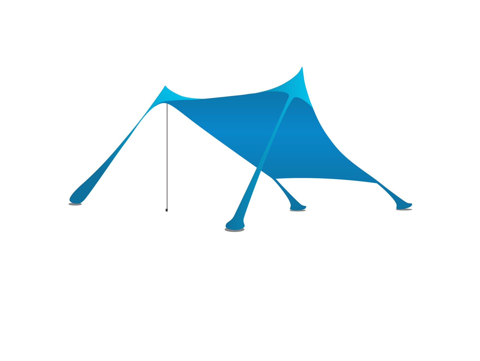 צילייה לים 2.1X2.1 - צבע טורקיז