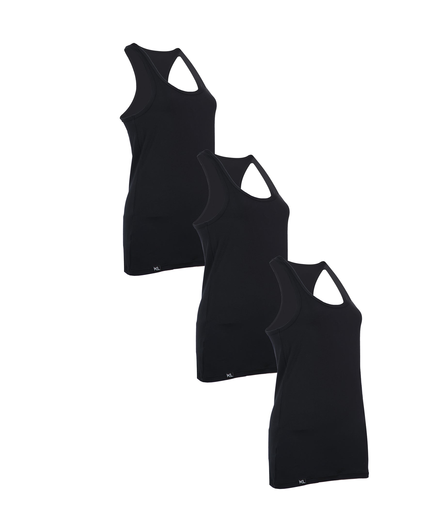 מארז 3 גופיות ספורט איכותיות לאישה צבע שחור