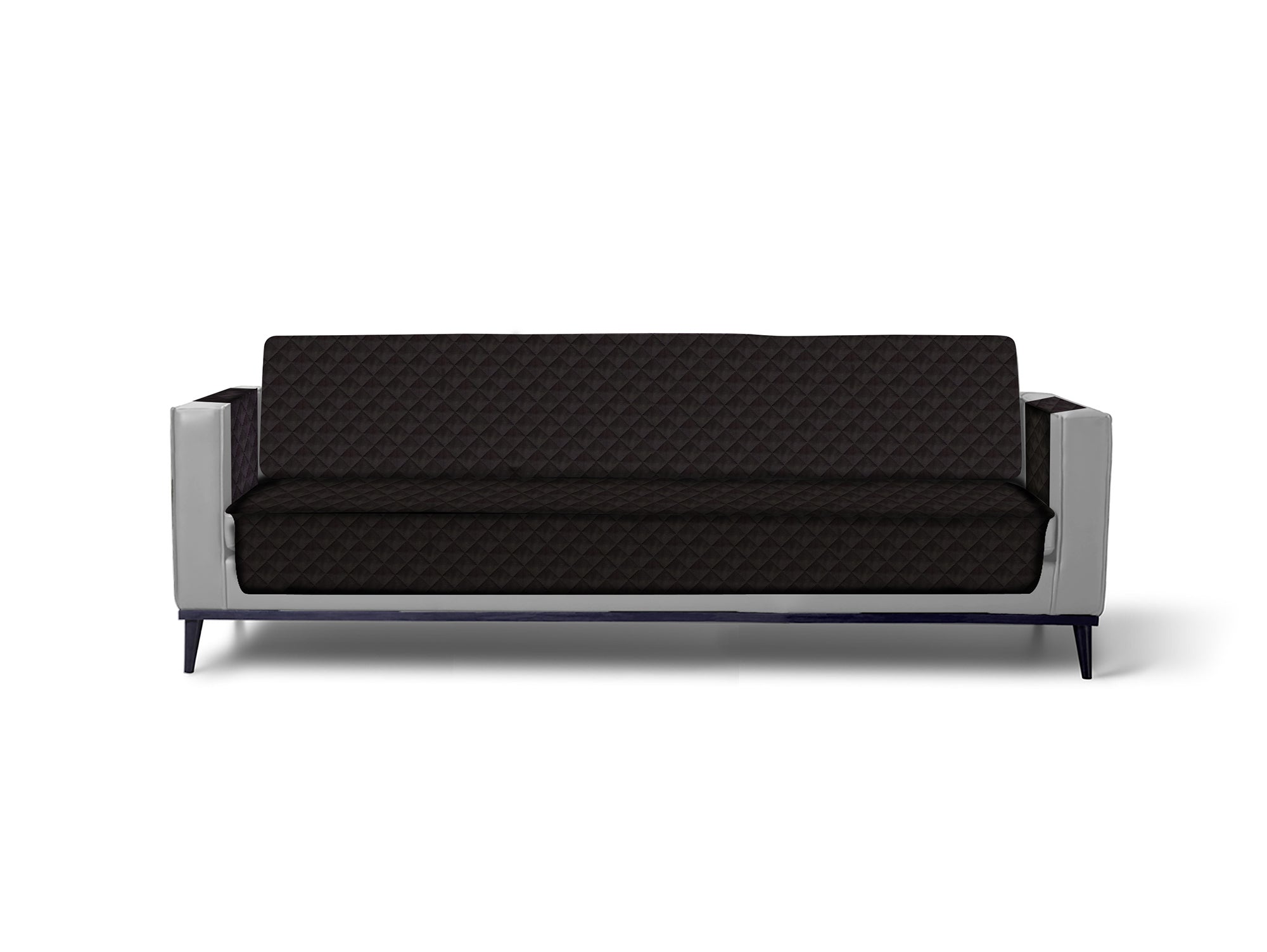 כיסוי אוניברסלי לספה תלת מושבית-שחור