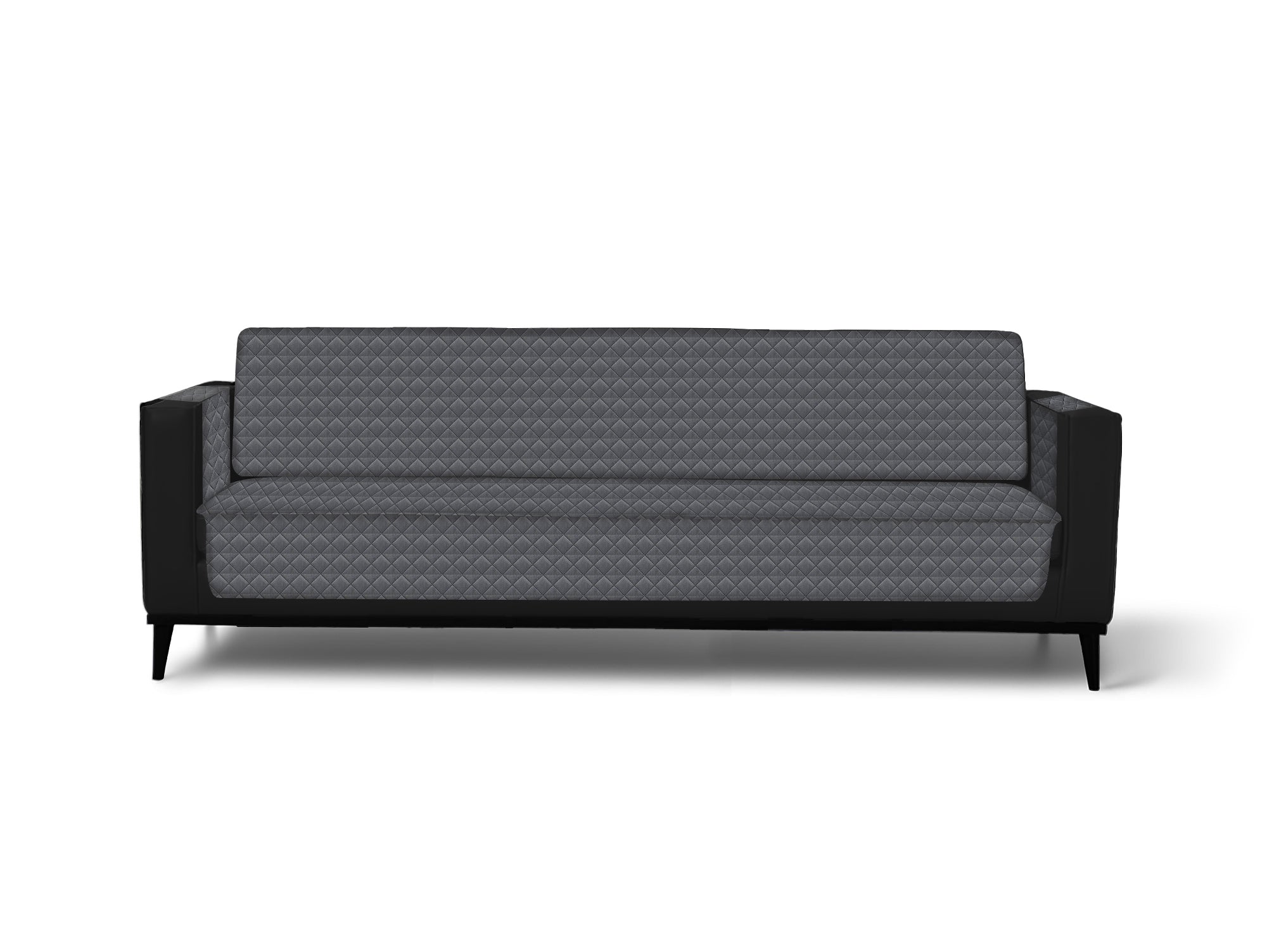 כיסוי אוניברסלי לספה תלת מושבית-אפור כהה