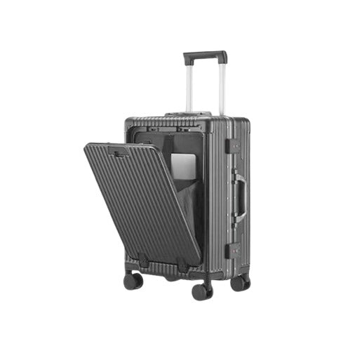 מזוודת טרולי חכמה אפור