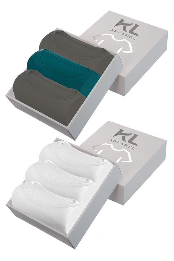 מארז 6 חולצות איכותיות טריקו לגבר - צבע לבן , לבן , לבן, אפור ,  ירוק רויאל , אפור