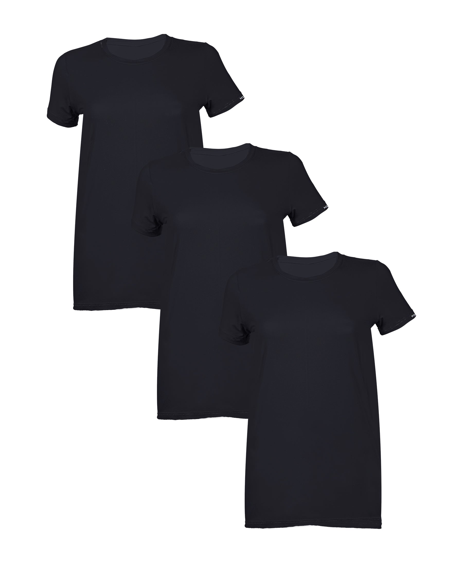 מארז 3 חולצות טריקו איכותיות לאישה - צבע שחור