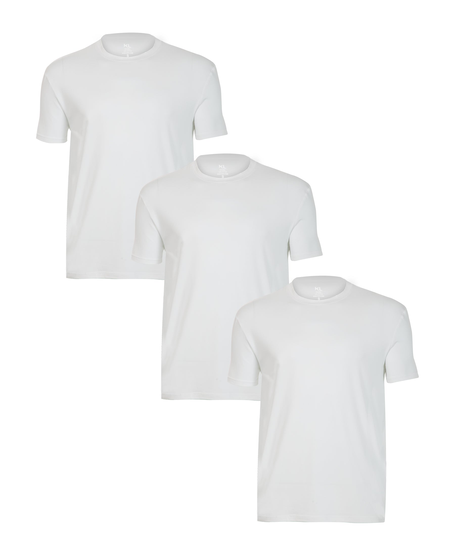 מארז 3 חולצות טריקו איכותיות לגבר - צבע לבן