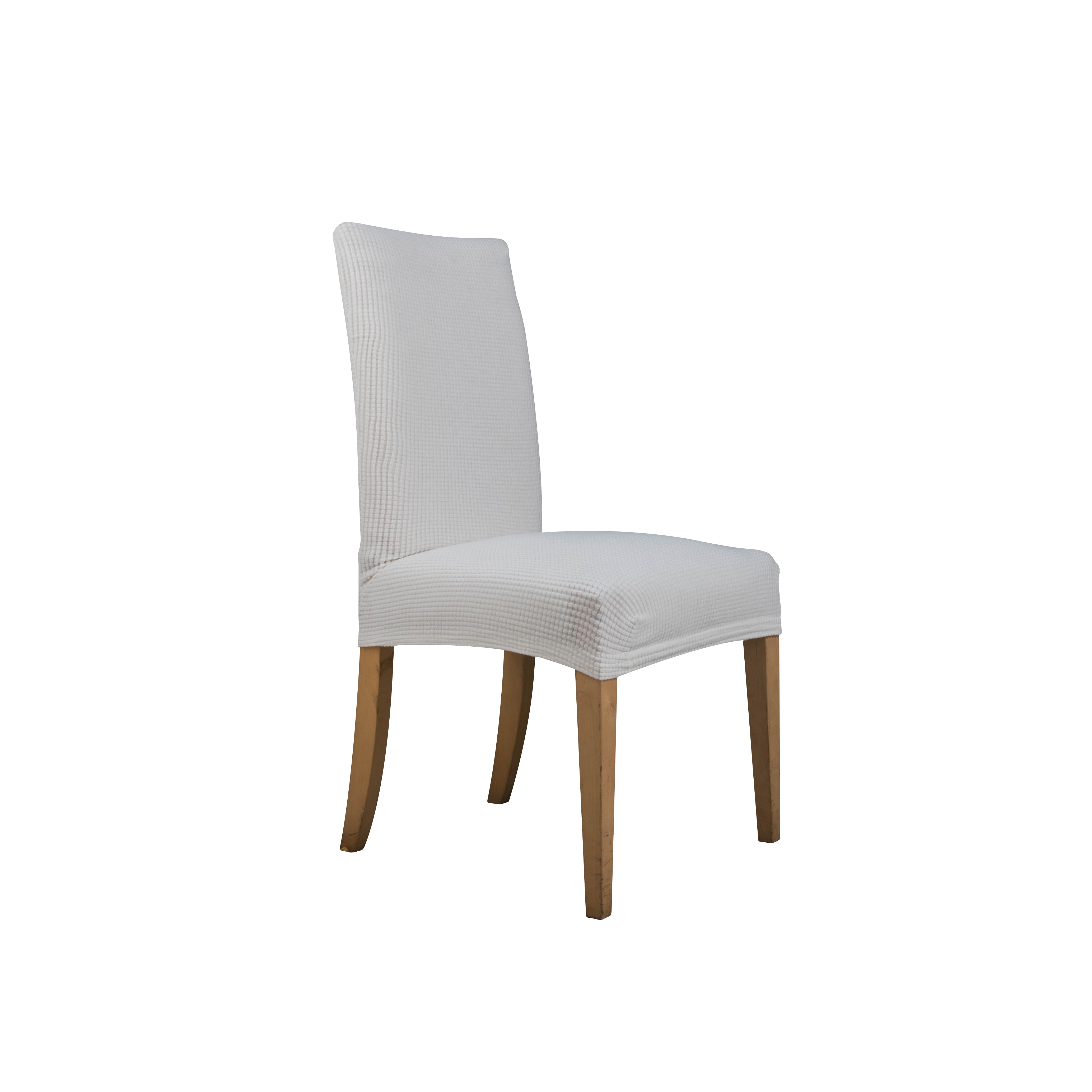 כיסויי כיסא גאקרד קוביות צבע קרם