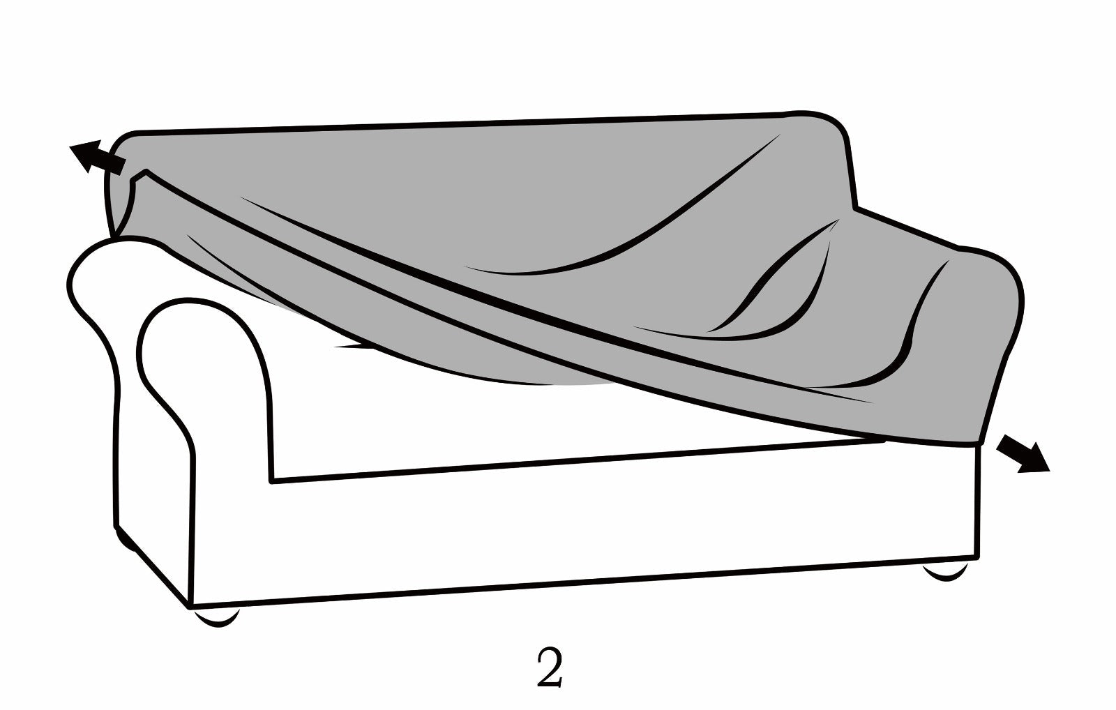 כיסויי סלון אלסטי 3+2+1 בורדו