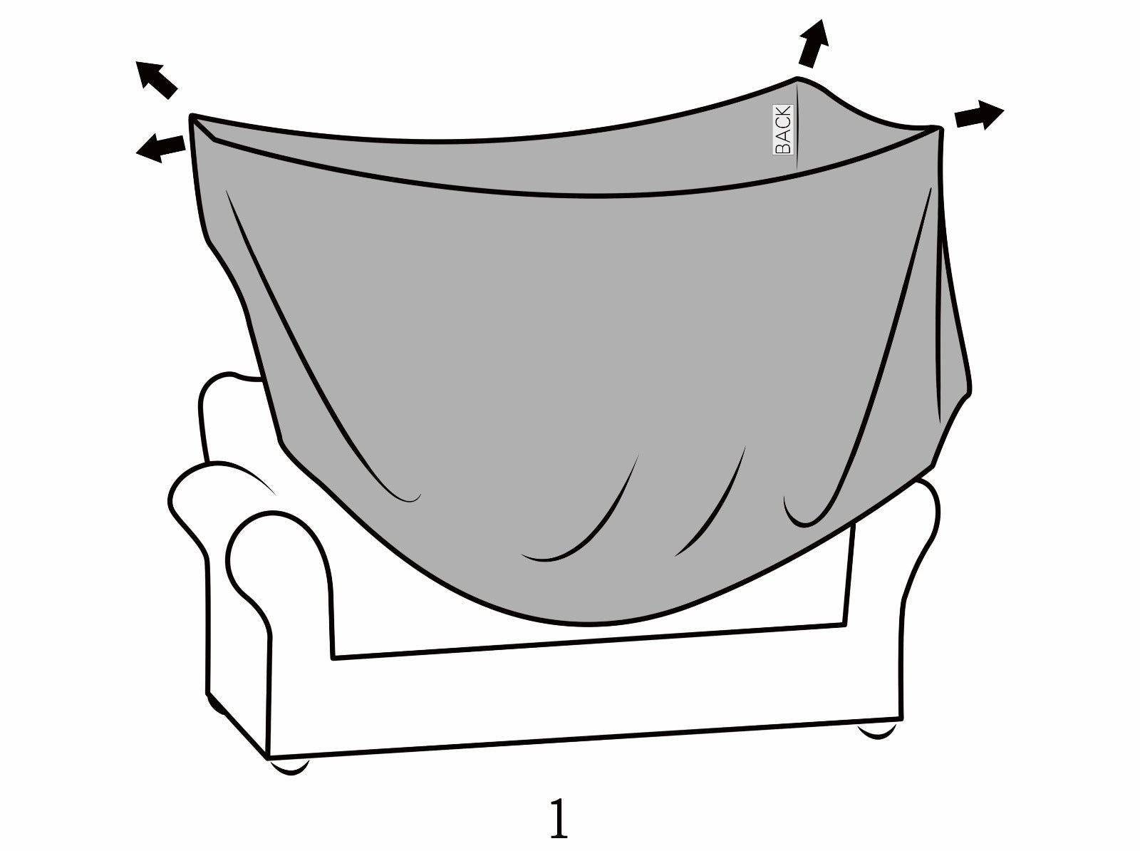 כיסויי סלון אלסטי 3+2+1 בורדו